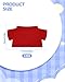 4 PCS Stuffed Bear Basic T Shirt Clothes for 10-12Inch, T Shirt Classic Crew Neck Bear, Cute Tiny Clothes DIY Bear Toy (10-12 Inch,Red)