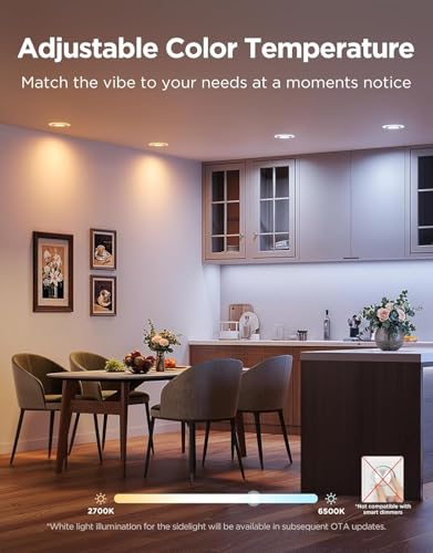 Image of Govee Smart Recessed Lighting 6 Inch, LED Recessed Light 1100LM, 6 Pack