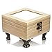 20 Pieces Jewelry Box Feet Retro Design Wood Case Legs - Wood Embellishments for Furniture, Vintage Wooden Cases, Antique Cabinets, Decorative Jewelry Boxes, Gift Boxes, Toolbox (K45_S)