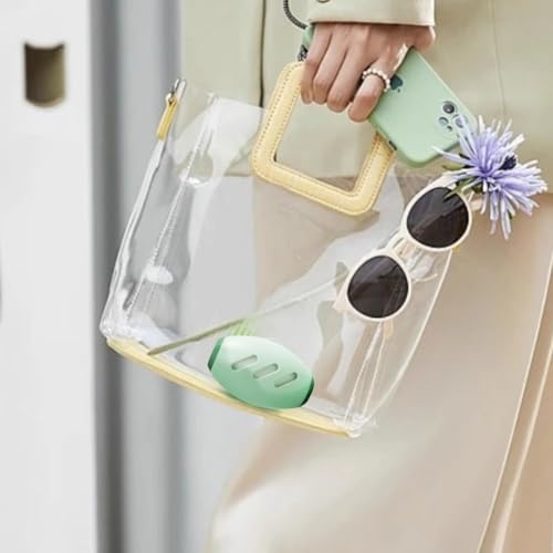 xolear 2 Stück Wiederverwendbare Fusselrolle, Waschbare Klebrige Gel Fusselrolle Ball, Tierhaarentferner Fusselrollen, Kompakt Tragbar Fusselroller für Tierhaare Kleidung Haare Staub (Grün, Weiß)