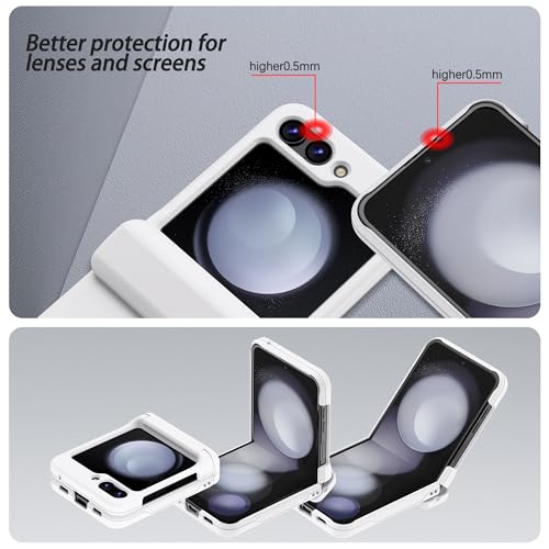 Housse Z Flip 6 Asuwish SGPZDCK Blanc protection rigide compacte