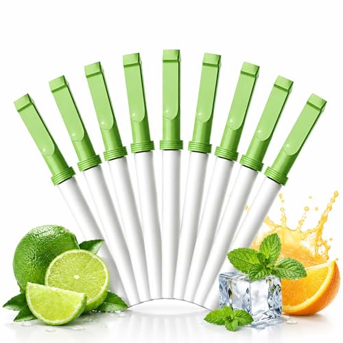 9er Set RauchentwöHnung Hilfsmittel Atemsticks mit 3 Geschmacksfiltern (Orange Minze Zitrone) Rauchfrei Hilfsmittel Filtersticks zur Simuliert Rauchgefühl Stressreduzierung Atemtraining