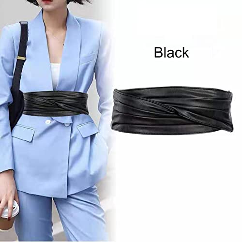 Women Velcro Corset Belt Adjustable Wide Belts Dress Waist Obi Belt2