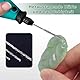 KLINNA 8 Stück Diamantbohrer & Glasbohrer Set, 0.8 bis 3mm Spiralbohrer mit Diamantspitze für Glas, Metall, Muscheln, Jade, Perlen und die Herstellung von feinem Schmuck