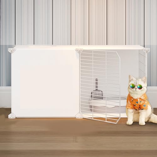 Gabbie per gatti da interno, fai da te, montaggio libero, recinzione per gatti di piccola e media taglia, gabbia in acciaio resistente, box sicuro