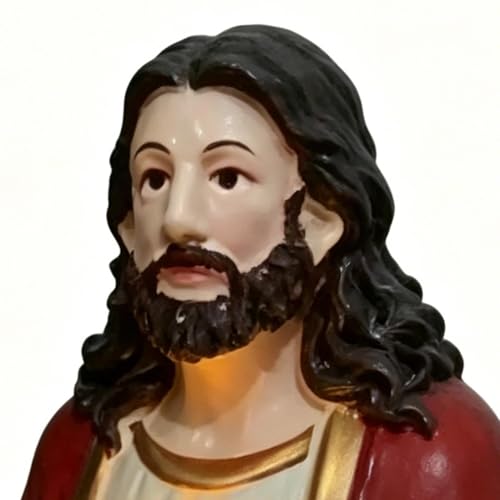 Statue de Jésus en résine religieuse aux détails soignés de 19 cm - 7