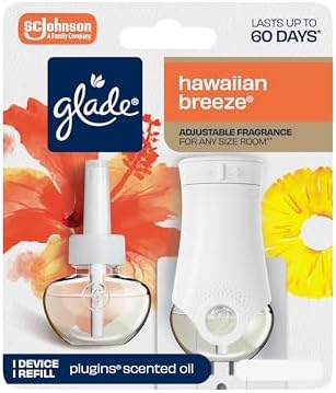 Glade Plugins Scented Oil Starter Kit, Hawaiian Breeze, 0.67 Ounce