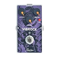 The VIBROCK effect pedal can provide excellent chorus vibrato, simulate the vivid effect of kneading strings. Suitable for electric guitar and bass. 3 control knobs for adjusting speed, depth, level. Shape your sound through gain, tone, and master vo...