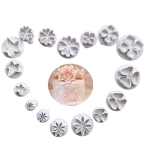 VONUOBEY 16-Piece Flower Fondant Cutters Cover