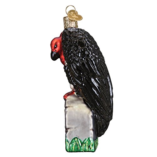 Old World Christmas Decorations Glass Blown Ornaments For Christmas Tree, Halloween Vulture #TOP2