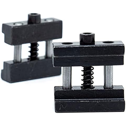 LLDSIMEX 2PCS Set Steel Milling Machine Vise Quick Clamp Work Stop Cover