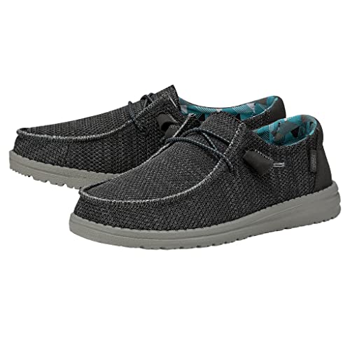 Image of HEYDUDE Women's Wendy Sox Charcoal Size 4 | Women's Shoes | Women's Slip On Shoes | Comfortable & Light-Weight