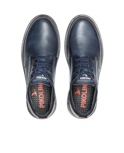 Pikolinos Para Hombre. M8D-4292C1 Zapatillas De Piel Bilbao Marino (40), Plano, Cordones, Casual - 6
