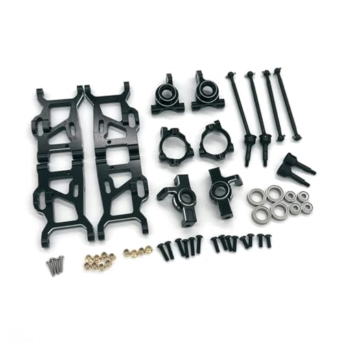 RC�T�X�y���V�����A�[�� For ZD For Racing MT16 BX12 X12S For Jiusi MT14R PT14R WB12 For Gladiator 1/14 �����X�C���O�A�[���L�b�g RC �J�[�C�����i��ύX(Black)