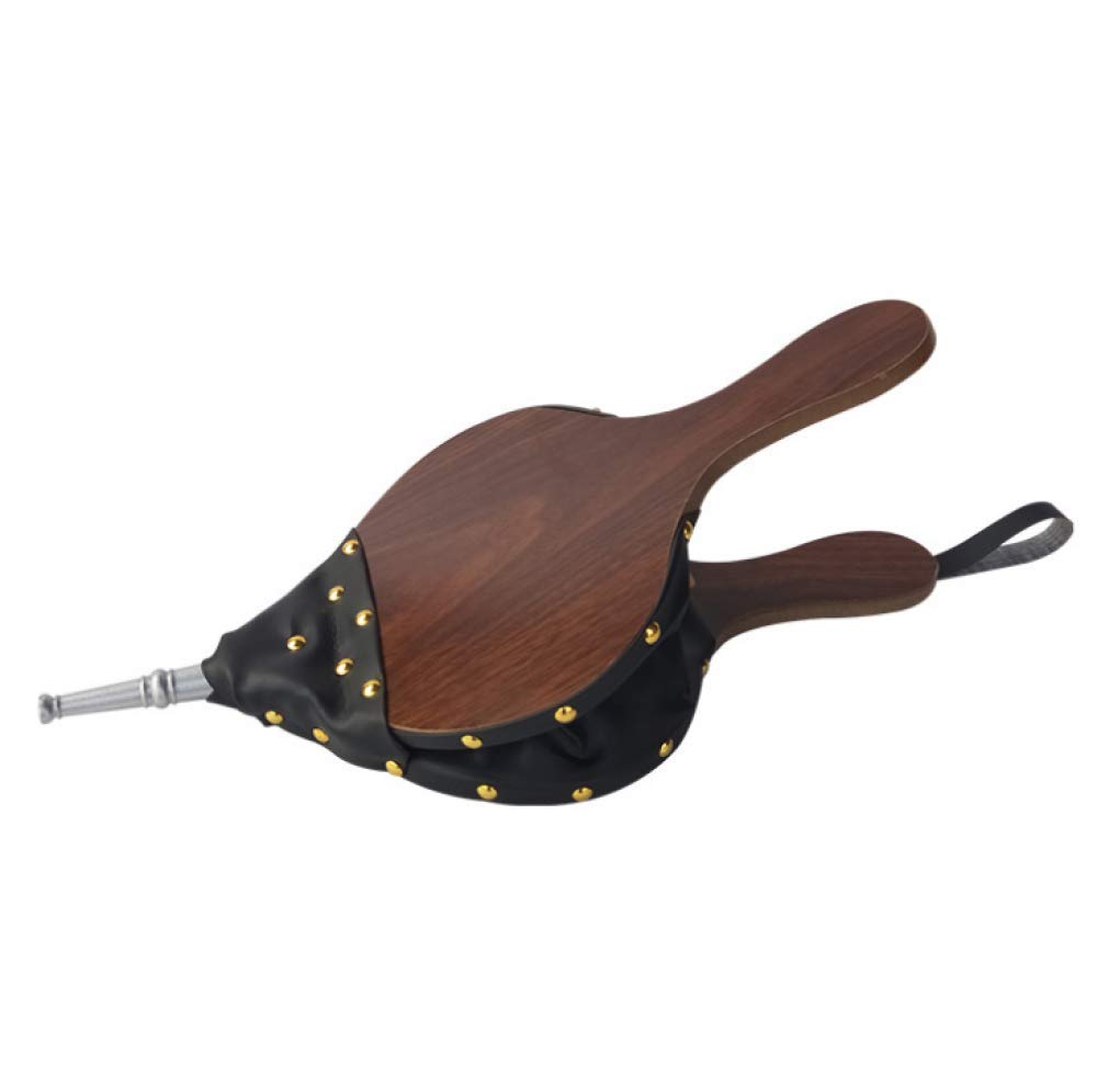 Soffietti da camino, Soffietto accendino, ventola grill, attrezzo esterno, camino, manuale, camino a legna(Brown)