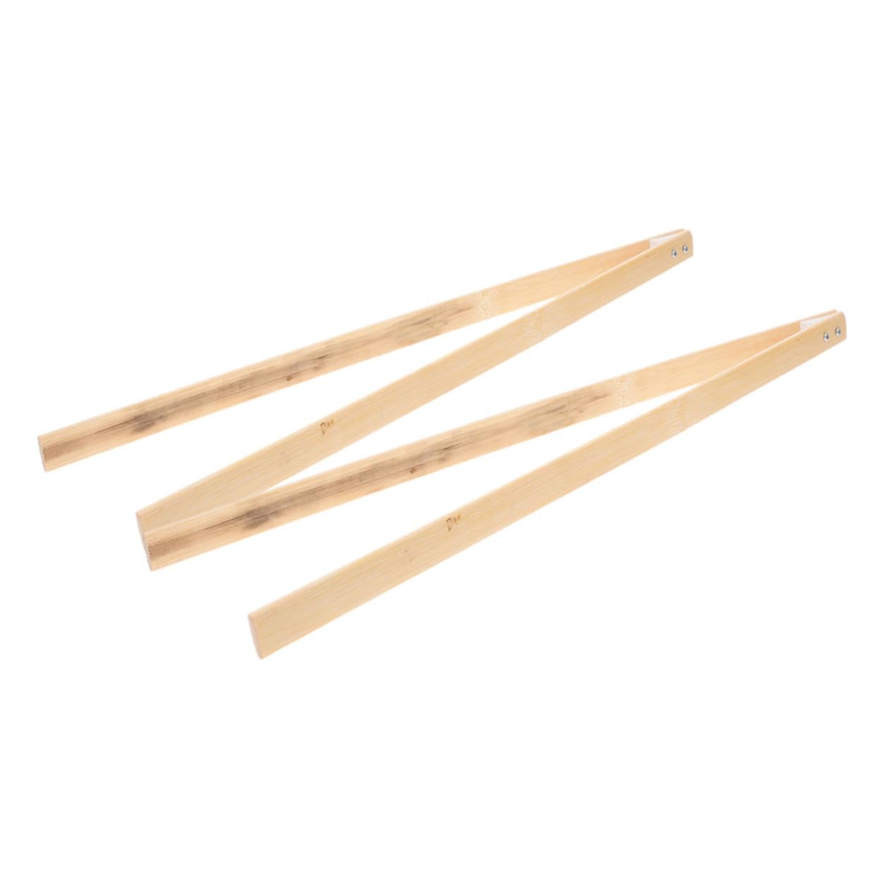 Luxshiny 2Pcs Bamboo Garbage Picker Grabber Tool Lightweight Long Handle Trash Grabber for Outdoor Litter Collection and Sanitation in Parks and Streets