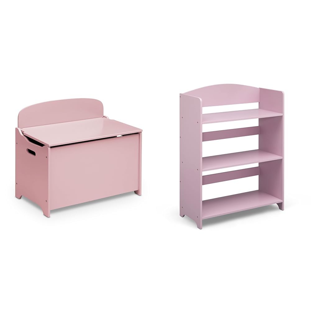 Delta Children MySize Deluxe Toy Box, Dusty Rose & MySize