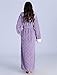 LOCIIXAT Womens Winter Soft Fuzzy Housecoat Sherpa Plush Fleece Robe with Hood, Violet M