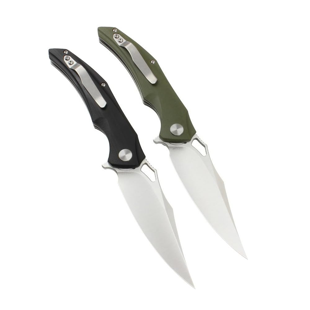 Klappmesser D2 G10 rutschfest Satin 21 cm 124 g Taschenmesser，Grün