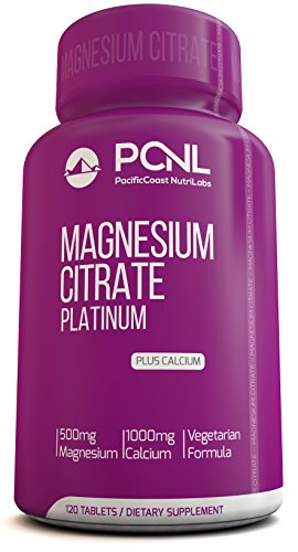 PacificCoast NutriLabs 500mg Magnesium Citrate, 1000mg Calcium, Free eBook, 120 Vegetarian Capsules PacificCoast NutriLabs 500mg Magnesium Citrate, 1000mg Calcium, Free eBook, 120 Vegetarian Capsules