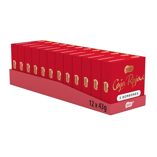 Nestlé Caja Roja bombones de chocolate - Pack de 12 x 45g