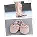 FRCOLOR 1pair Elastic Band Ballet Dance Shoes for Adults Half Sole Professional Toe Shoes for Non- Breathable Design for Modern Jazz and Ballroom Dancing