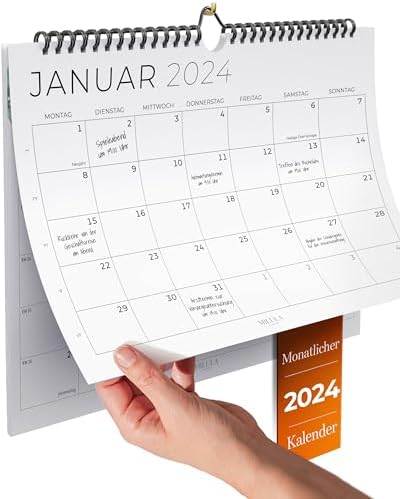Idena Wandkalender 2026 DIN A4 - Monatskalender Mit Schulferien