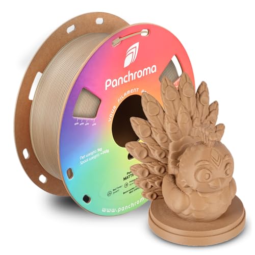Image of Polymaker Panchroma Matte PLA Filament 1.75mm, 1kg, Dual Gradient Wood | High Speed 3D Printing Filament Fits for Most FDM 3D Printers, Smooth Finish & Hide Layer Lines, Accuracy + /- 0.02mm