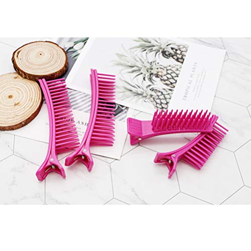 Minkissy 2Pcs Seccionamento Grampos de Cabelo para O Estilo Salão De Corte De Morrer Jacaré Clips Co
