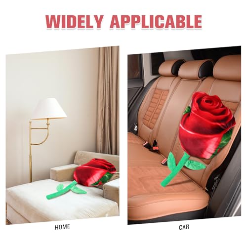 Oreiller rose rouge romantique cadeau Saint-Valentin