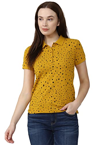 Image of Van Heusen Women's Cotton Regular Fit Polo T-Shirt