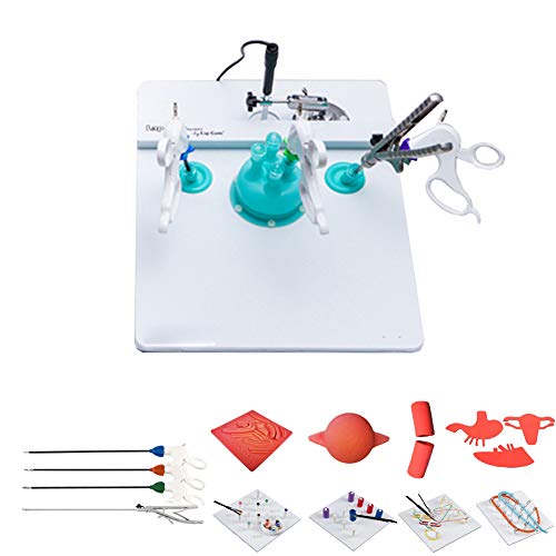 WANJIAJIA Laparoskopische Trainer Box Medizinische Schulungsmaterialien mit Endoskop Kamera und 4 Chirurgische Instrumente und 11 Trainingsmodulen für Den Chirurgischen Instrumententrainer Unterricht Cover