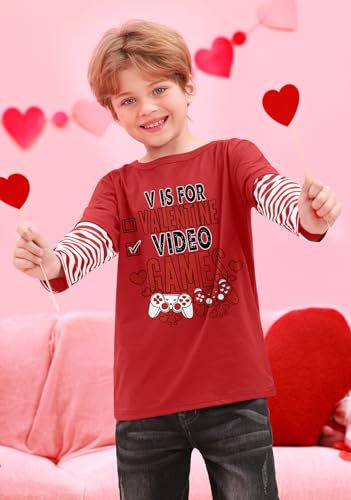Image of BesserBay Valentines Day Unisex Kids Long Sleeve Top 2-14 Years