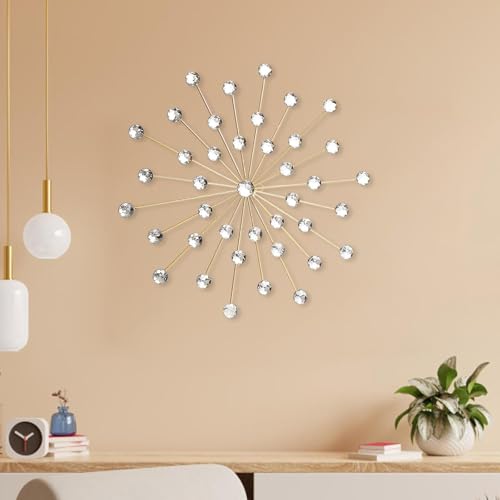 Décoration Murale Strass 3D Or Blanc : Élégance et Prestige - 8