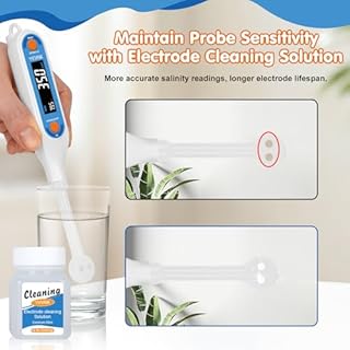 YINMIK Salt Meter | Food Salinity Meter, Digital Salt Tester for Aquarium, Home Temperature Salinity Tester with 3 Salt Modes - PPT% SG, Portable Sodium Chloride Reader for Reef Tank, Saltwater Pool