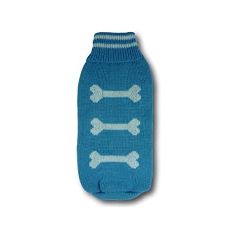 Cara Mia Dogwear Light Blue Bone Jumper Sweater (teacup to small breed dogs) - Small Cover