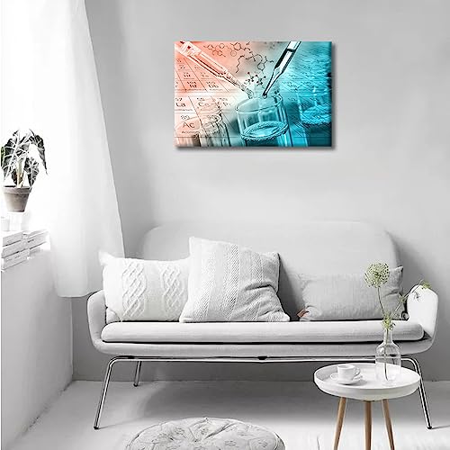 Image of TUMOVO Clinical Laboratory Artwork Wall Decor 1 Pieces Medical Pictures Wall Decor Living Room Medical Modern Artwork Print on Canvas Ready to Hang (12 inch Wx18 H)