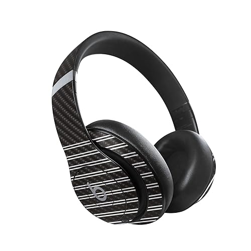 Image of MightySkins Carbon Fiber Skin Compatible with Beats Studio Pro - Pinstripe | Protective, Durable Textured Carbon Fiber Finish | Easy to Apply, Remove, and Change Style
