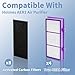 HAPF30AT-Total Air HEPA Type Filter Compatible with Holmes AER1 Aller-gen Remover Filter for HAPF300AP-U4 and HAP242-NU, Funmit 4 True HEPA Filters & 8 Activated Carbon Pre-Filters, Purple
