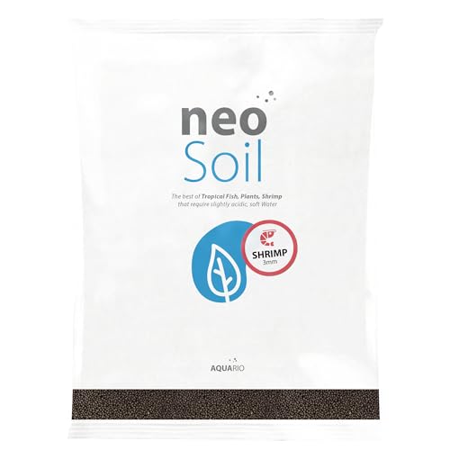 AQUARIO Neo Soil - Shrimp Substrate with Humic Acid, Microelements for Freshwater Planted Tanks, Volcanic Ash Shrimp Substrate, Slighty Acidic, PH Buffering Aquasoil for Planted Aquariums - SHRIMP, 3L