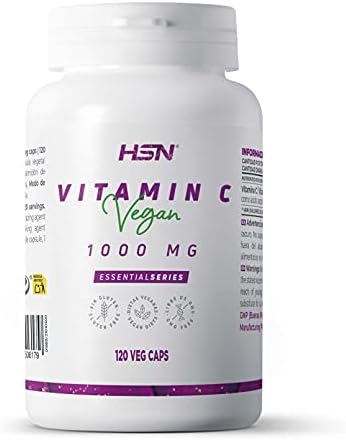 Vitamina C 1000 mg de HSN | 120 Cápsulas Vegetales 1 gramo por To...
