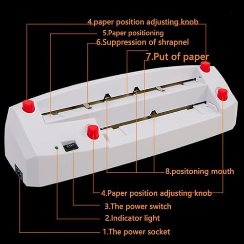 Cortadora automática de tarjetas para papel y cartulina, ajustable para oficina, escuela y uso doméstico