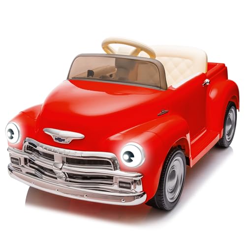 Kids Electric Cars to Drive with Parent Remote, Mp3, Licensed Chevrolet 12V Ride on Car for Kids with LCD Show, Led Lights, Battery Powered 4-Wheels R