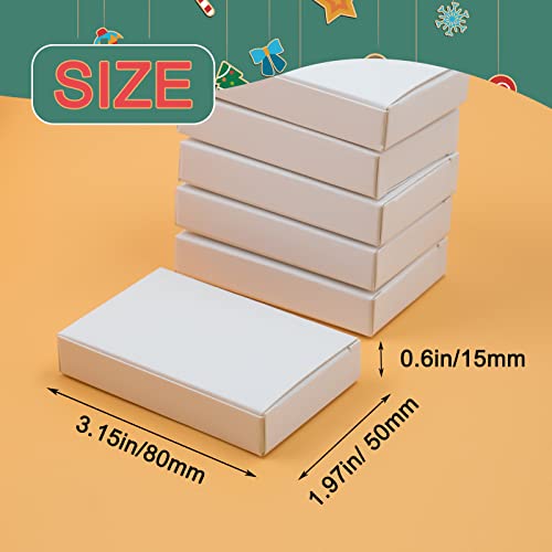 Cuyacili 24Pcs Small Gift Boxes White Tiny Box Diy Paper Box Gift Card Box Decorative Boxes Xmas White Cardboard Gift Boxes For Christmas, Holidays, Birthdays, Weddings, Crafts (3.15X1.97X0.6In) #TOP5