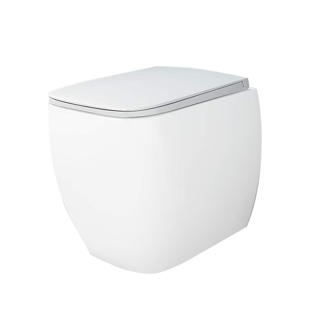 Abattant WC Blanc En Thermodur Et Acier Inoxydable
