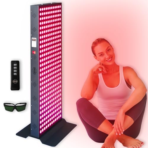 Red Light Therapy Device for Full Body, 630nm, 660nm, 810nm & 850nm, Near Infrared Dual-Chip Clinical Grade LED Panel for Smooth Skin, Weight, Pain and Overall Wellness (324LED)