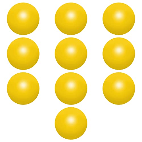 Squeeze Balls for Adults Set of 10, Bulk Pack -Perfect for Your Desk, Office or Home - Yellow