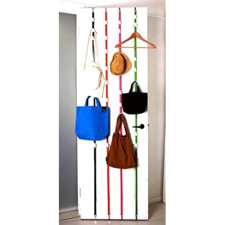 Amazon ドア用かばん掛け Up Du Hook アップ ダウン フック オリジナル3色セット ピンク オレンジ グリーン フック オンライン通販