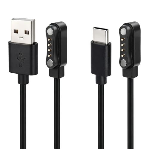 Cargador para PLAUD Note grabadora de voz AI pack de 2 cables de repuesto de 1 metro USB A y C