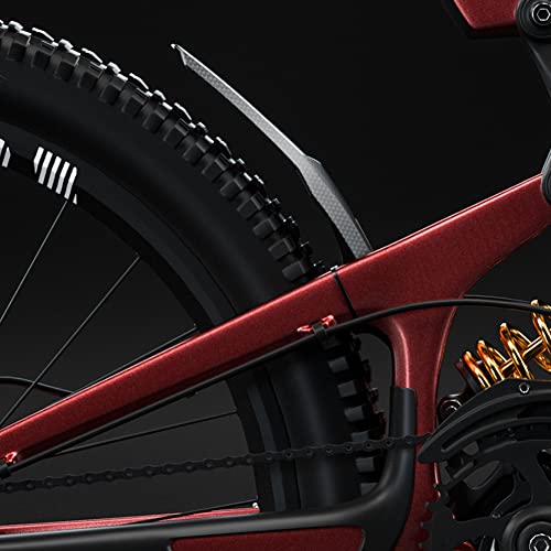 Bike Mudguard,Morechioce Front/Rear Mud Guards Mudguard Fender Carbon Fiber Texture Bicycle Fender With 4Pcs Cable Ties Fit For Am Dh Fr,Forks Above 27.5"/70Cm #TOP3
